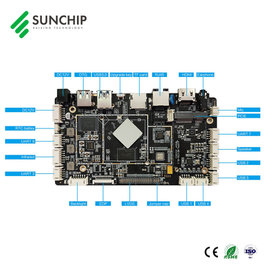 LVDS HDMI 4K ARM Android Motherboard RK3566 Quad Core For Interactive Touch Screen