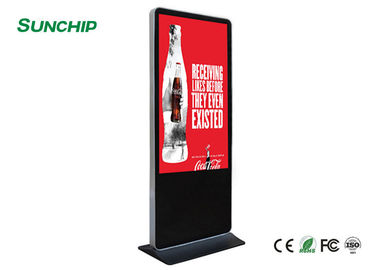 Super Size 65&quot; Floor Standing LCD Advertising Display Interactive For Supermarket / Mall