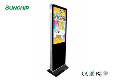 LCD Capacitive Panel Free Standing Digital Display For Supermarket / Shopping Mall
