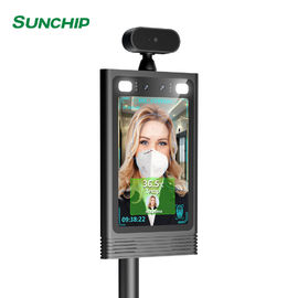 3D Biometric Rk3288 Face Recognition Thermometer Terminal For Office Building