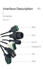 Multi - Languages RK3288 Infrared Face Recognition Terminal