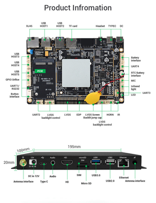 LCD Advertising HD Media Player Box Witl Android 9.1 Operation System