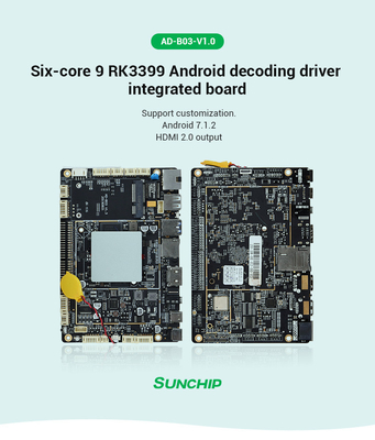 LVDS EDP Embedded System Board RK3399 GPIO UART TTL android Motherboard