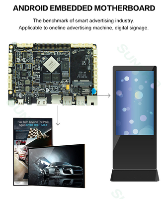 Restaurant LCD Advertising Display Wall Mounted Digital Signage Electronic Menu Board